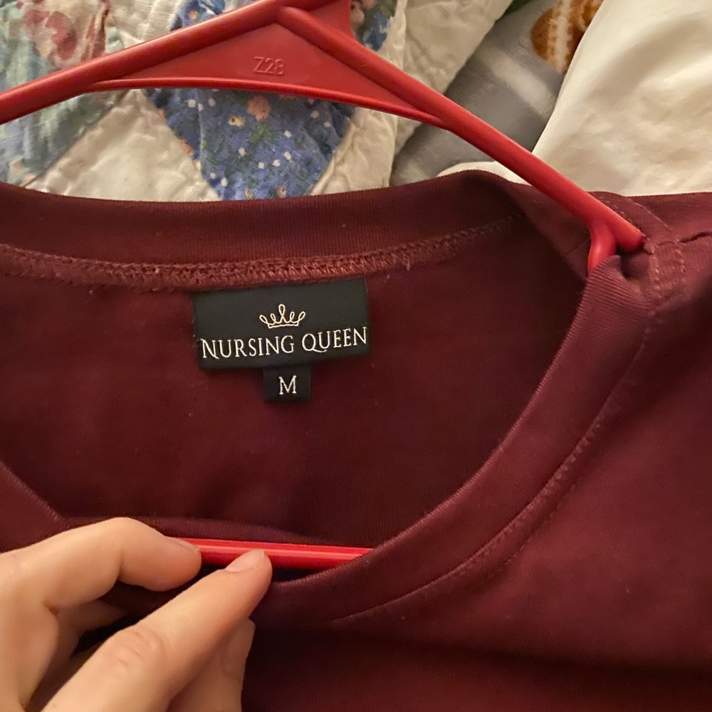 Nursing queen zippered access nursing shirt